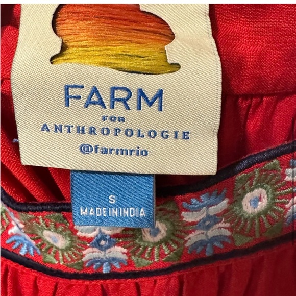 FARM Rio Red Ruffled Tiered Maxi Sundress - Picture 4 of 9